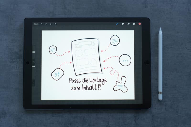 Sketchnote bereit zur Animation